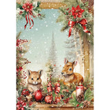 Rice Paper Art set - A5 - 8-pack - Hot Cocoa &amp; Holly