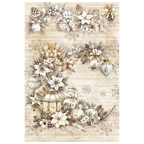 Rice Paper Art set - A4 - 4-pack - Winter Season