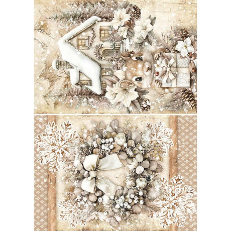 Rice Paper Art set - A5 - 8-pack - Winter Season