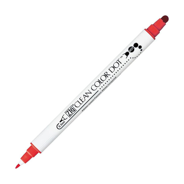 Clean color dot pen - Red 020 - ZIG Kuretake - Tidformera