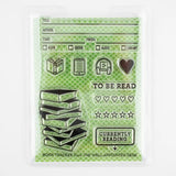 Clear Stamp Set - Book Tracker - 1 - The Well-Appointed Desk - Tidformera