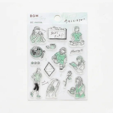 Clear stamps Adult Women - Morning Activity - BGM - Tidformera