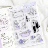 Clear stamps Adult Women - Night - BGM - Tidformera