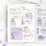 Clear stamps Adult Women - Night - 5 - BGM - Tidformera