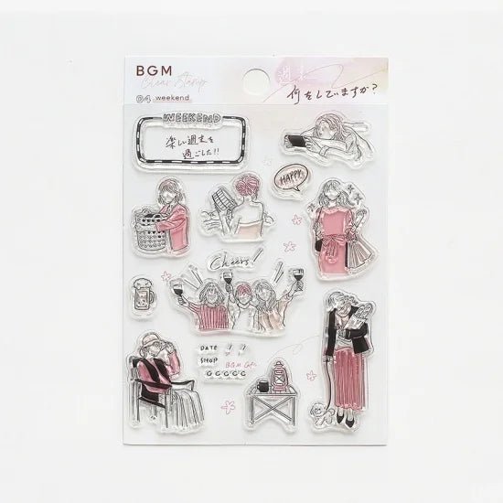 Clear stamps Adult Women - Weekend - BGM - Tidformera