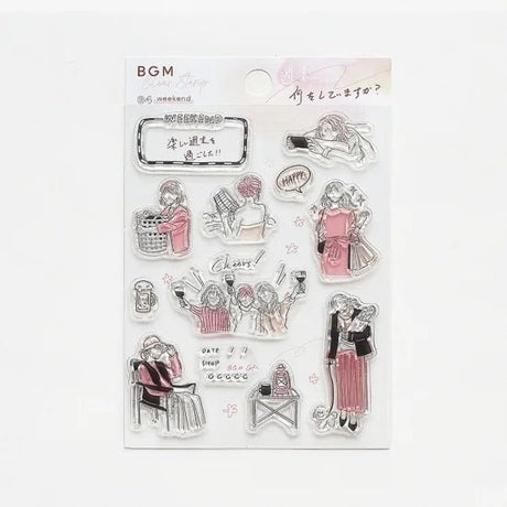 Clear stamps Adult Women - Weekend - BGM - Tidformera