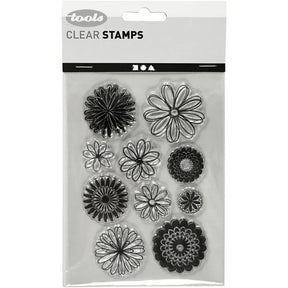Clear stamps Blommor - 1 - Creotime - Tidformera
