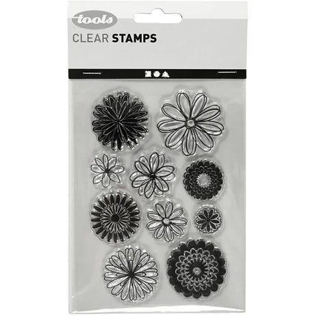 Clear stamps Blommor - Creotime - Tidformera