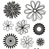 Clear stamps Blommor - Creotime - Tidformera