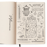 Clear stamps - BuJo Weather - 2 - Ciao Bella - Tidformera