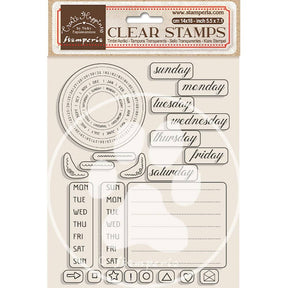 Clear stamps Create Happiness Weekly Planner - 1 - Stamperia - Tidformera