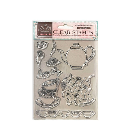 Clear stamps Create Happiness - Welcome Home - Cups - 2 - Stamperia - Tidformera