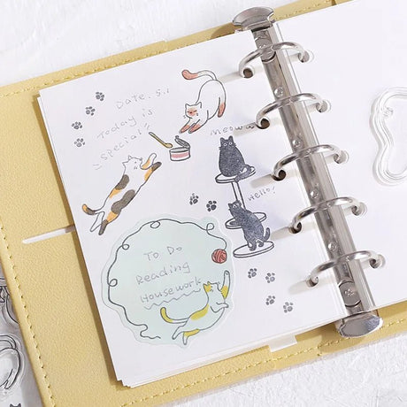 Clear stamps Diary - Cat - BGM - Tidformera