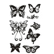 Clear stamps Fjärilar - Creotime - Tidformera
