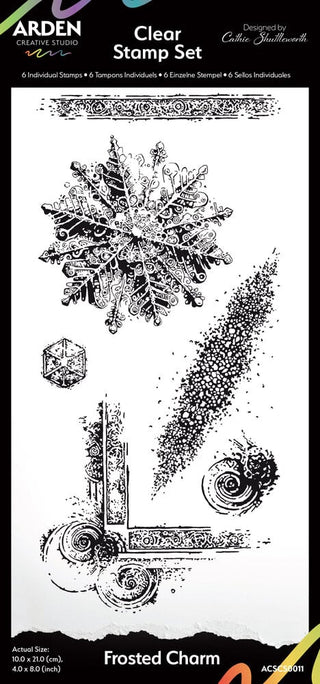 Clear stamps - Frosted Charm - 1 - Arden Creative Studio - Tidformera