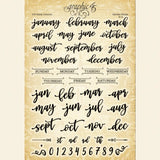 Clear stamps - G45 Stamp Collection - Calendar - 1 - Graphic 45 - Tidformera