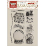 Clear stamps Gear up for Christmas - Snowglobes - Stamperia - Tidformera