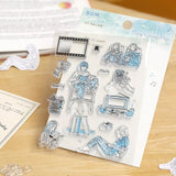 Clear stamps Holidays - Movies and reading - BGM - Tidformera