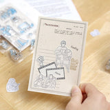 Clear stamps Holidays - Movies and reading - BGM - Tidformera