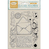 Clear stamps Masquerade - Letter - 1 - Stamperia - Tidformera