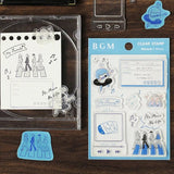 Clear stamps Music - BGM - Tidformera