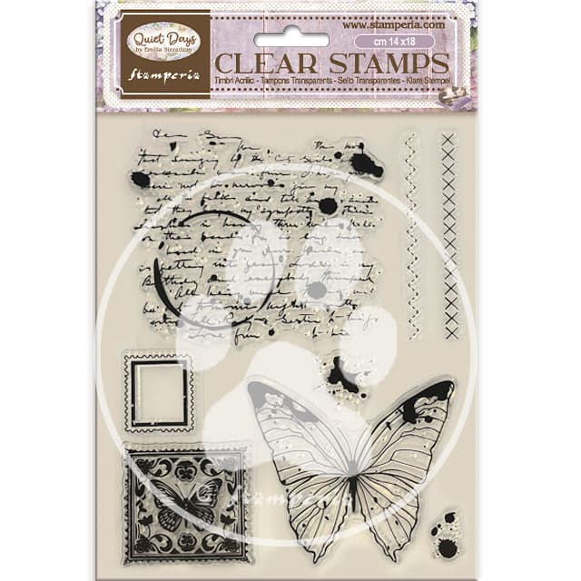 Clear stamps Quiet Days - Butterfly - 1 - Stamperia - Tidformera