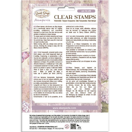 Clear stamps Quiet Days - Hydrangea - 2 - Stamperia - Tidformera