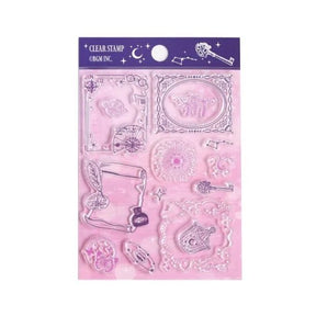 Clear stamps Retro - Star Moon Poem - 1 - BGM - Tidformera