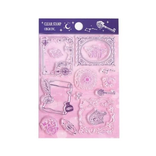 Clear stamps Retro - Star Moon Poem - BGM - Tidformera