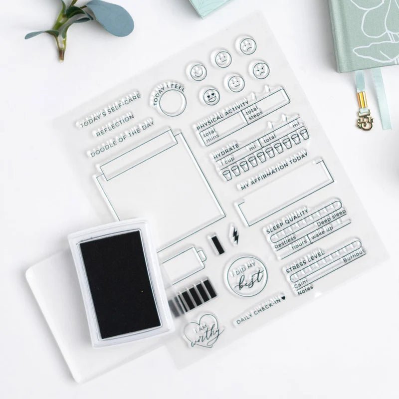 Clear stamps Self Care - 1 - Archer & Olive - Tidformera