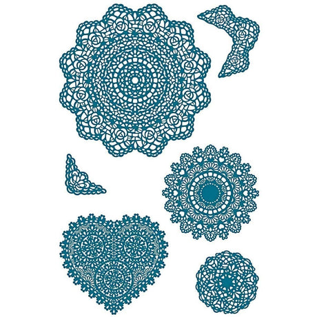 Clear stamps Vintage - Doilies - 1 - Rico Design - Tidformera