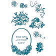 Clear stamps Vintage - Roses - Rico Design - Tidformera