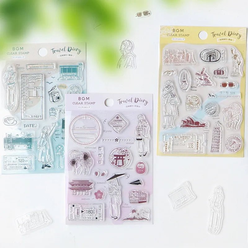 Clear stamps World Travel - Spot - 5 - BGM - Tidformera