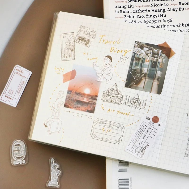 Clear stamps World Travel - Spot - BGM - Tidformera