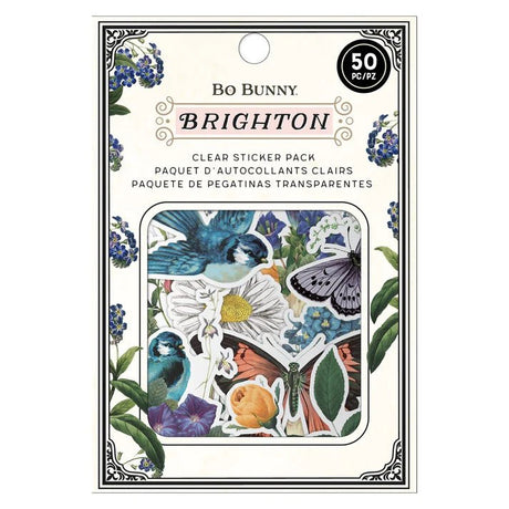 Clear sticker pack - Bo Bunny - Brighton - American Crafts - Tidformera