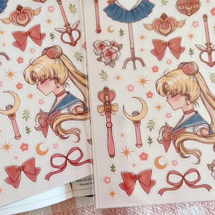 Clear Stickers fanart series - Sailormoon - 2 - Cherry Rabbit - Tidformera