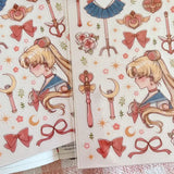 Clear Stickers fanart series - Sailormoon - 2 - Cherry Rabbit - Tidformera
