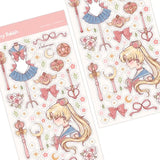 Clear Stickers fanart series - Sailormoon - 5 - Cherry Rabbit - Tidformera