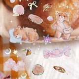 Clear stickers IRIDE 3 - pack - Bear - BGM - Tidformera