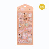 Clear stickers IRIDE 3 - pack - Bear - BGM - Tidformera