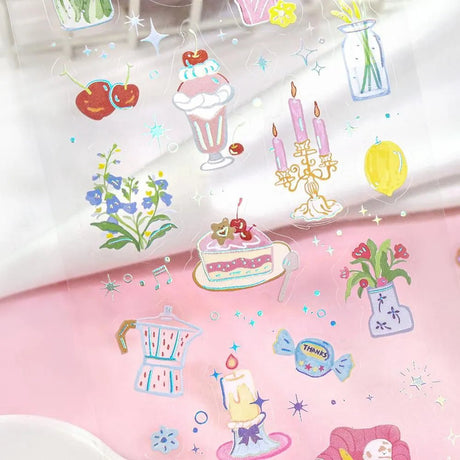 Clear stickers IRIDE 3-pack - Colors for Living - 4 - BGM - Tidformera