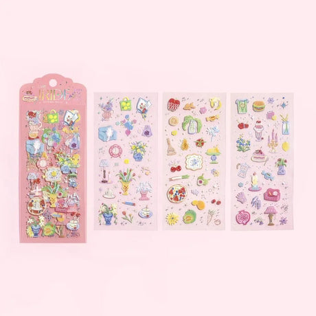 Clear stickers IRIDE 3-pack - Colors for Living - 5 - BGM - Tidformera