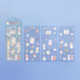 Clear stickers IRIDE 3-pack - Fairy tale Animal - 2 - BGM - Tidformera