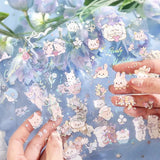 Clear stickers IRIDE 3-pack - Fairy tale Animal - 3 - BGM - Tidformera