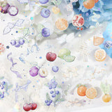 Clear stickers IRIDE 3 - pack - Fruits - BGM - Tidformera