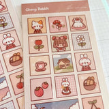 Clear Stickers No. 023 Lovely Cottage - 4 - Cherry Rabbit - Tidformera