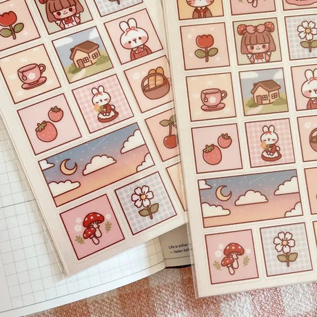 Clear Stickers No. 023 Lovely Cottage - 2 - Cherry Rabbit - Tidformera