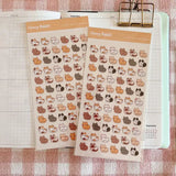 Clear Stickers No. 083 Cat Loafs (Mini Version) - 1 - Cherry Rabbit - Tidformera