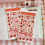 Clear Stickers No. 103 Sweet Strawberry - 4 - Cherry Rabbit - Tidformera