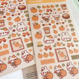 Clear Stickers No. 104 Sweet Orange - 2 - Cherry Rabbit - Tidformera